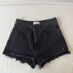 Abercrombie & Fitch Black Jean Shorts